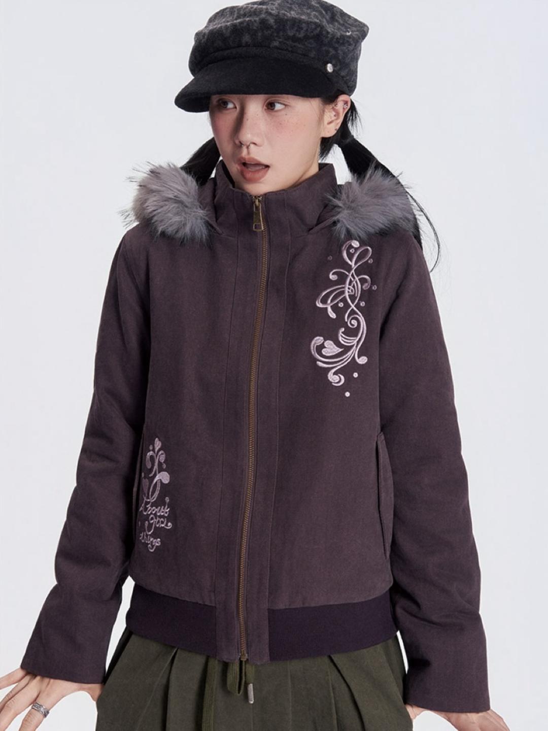 ABOUTGIRL Fur Melody Short Jacket