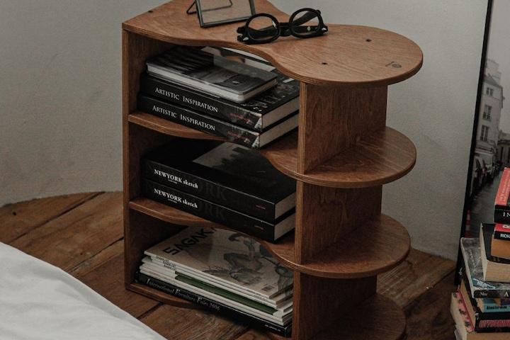 솝우드 선반 책꽂이 L