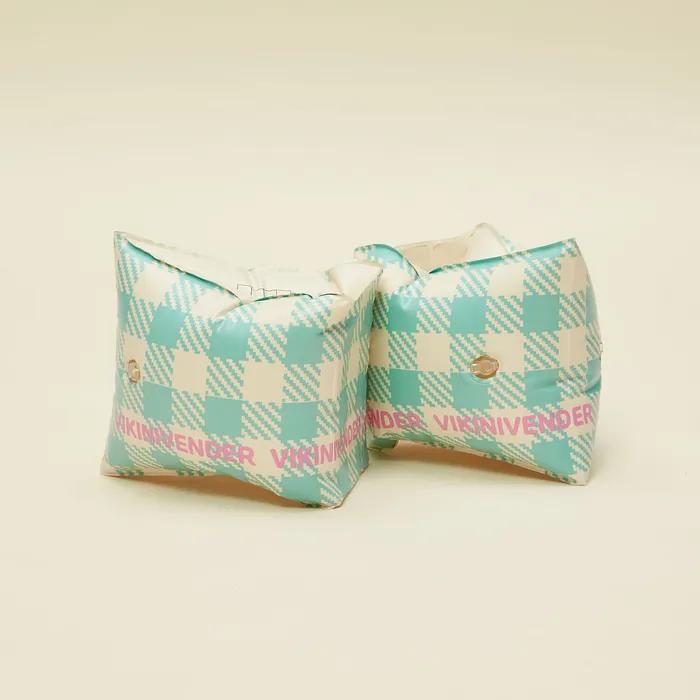 비키니밴더 레터링 체크 암튜브 - Mint