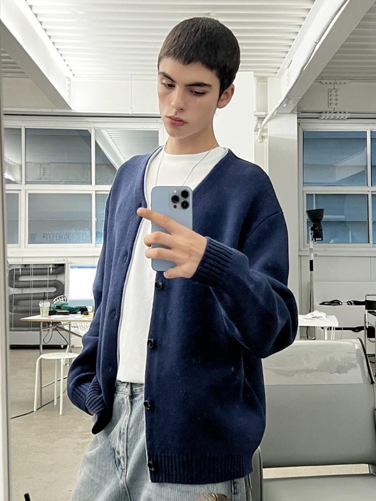 V NECK LAYERED CARDIGAN NV