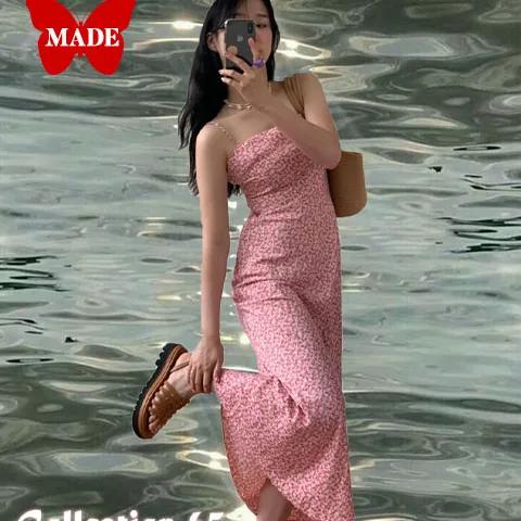 [MADE] ﻿Water Lily Slim Fit Dress / 워터 릴리 심플 핏 드레스