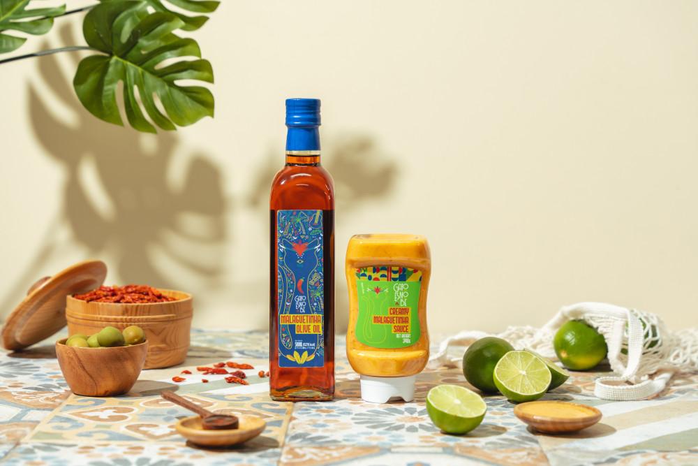 [세트]말라게따고추오일 & 크림소스 감바스 짜파게티 피자 햄버거 올리브오일  매운소스 매운오일