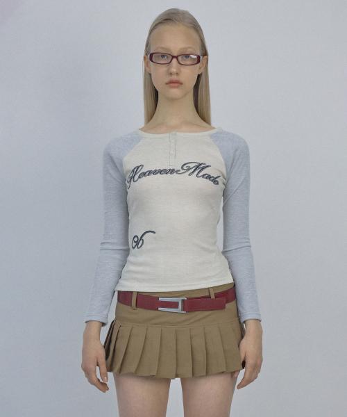 Heavenly Button Down T-shirt Beige