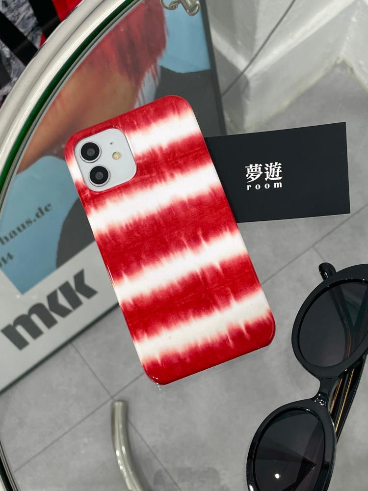 red tie-dye 아이폰 타이다이 케이스