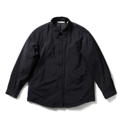 라이트 패딩 셔츠-블랙