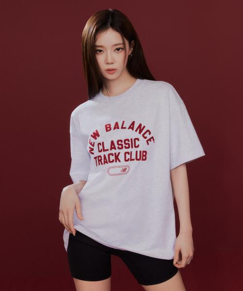 NBNEF21583 / UNI 트랙 클럽 반팔티 (LIGHT GRAY)