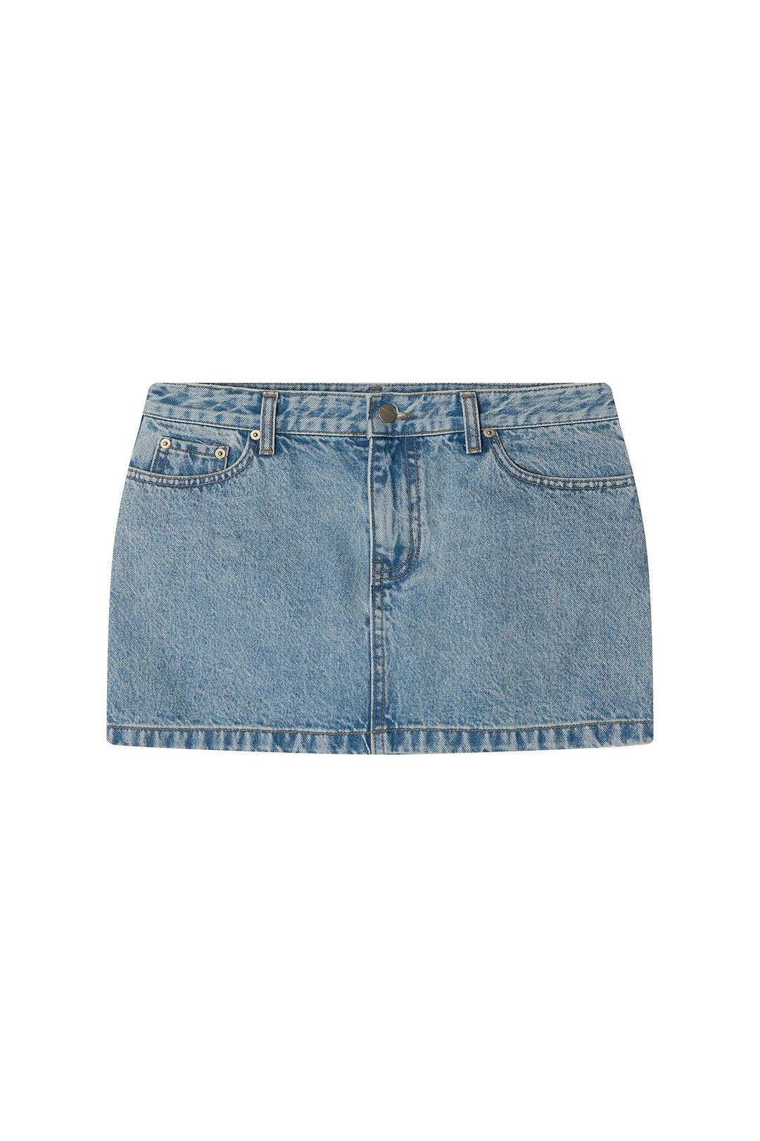 DENIM MINI SKIRT (LIGHT BLUE)