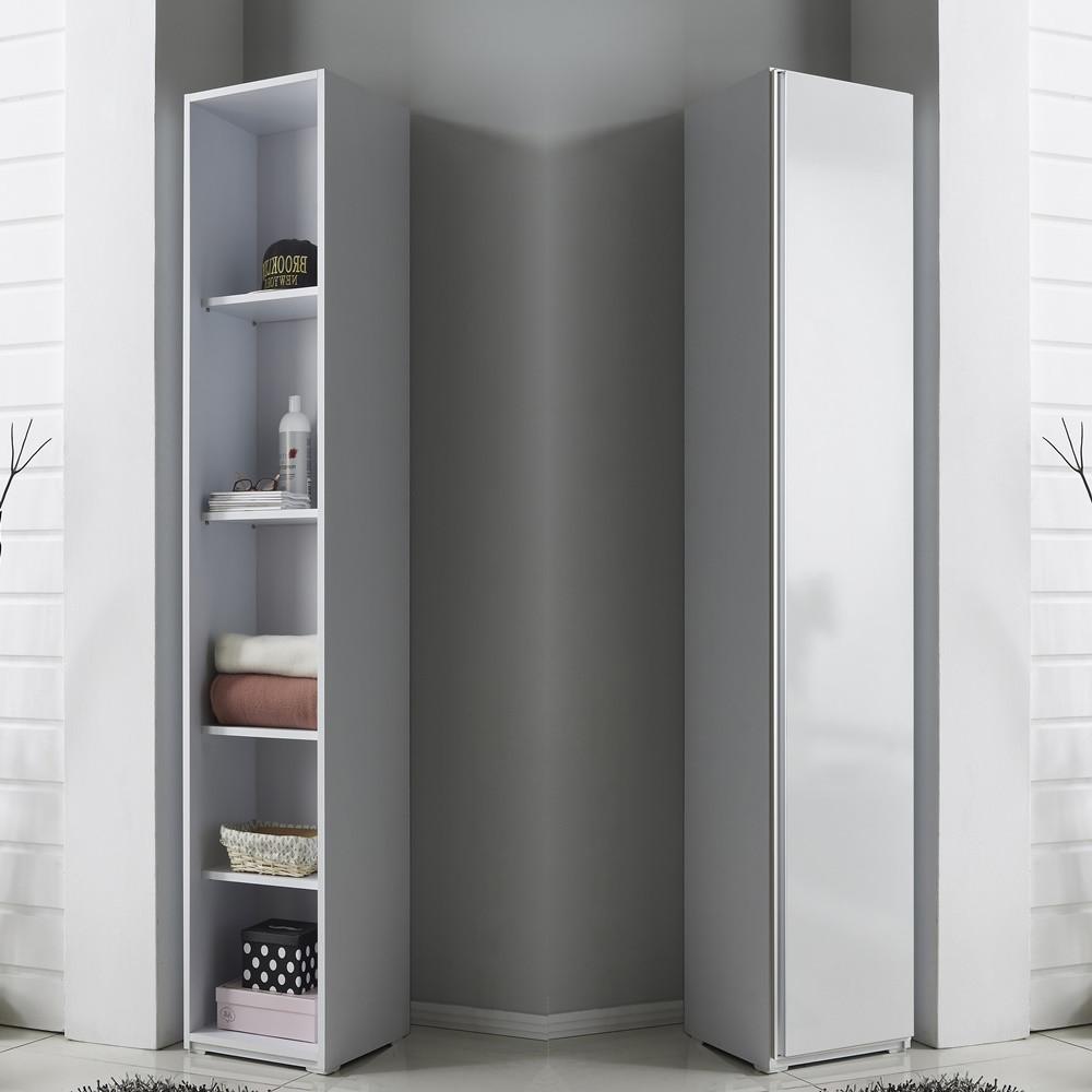 틈새수납장 폭좁은 수납장 옷 거실 베란다 다용도 전신 거울 수납장 틈새장 300 400 600