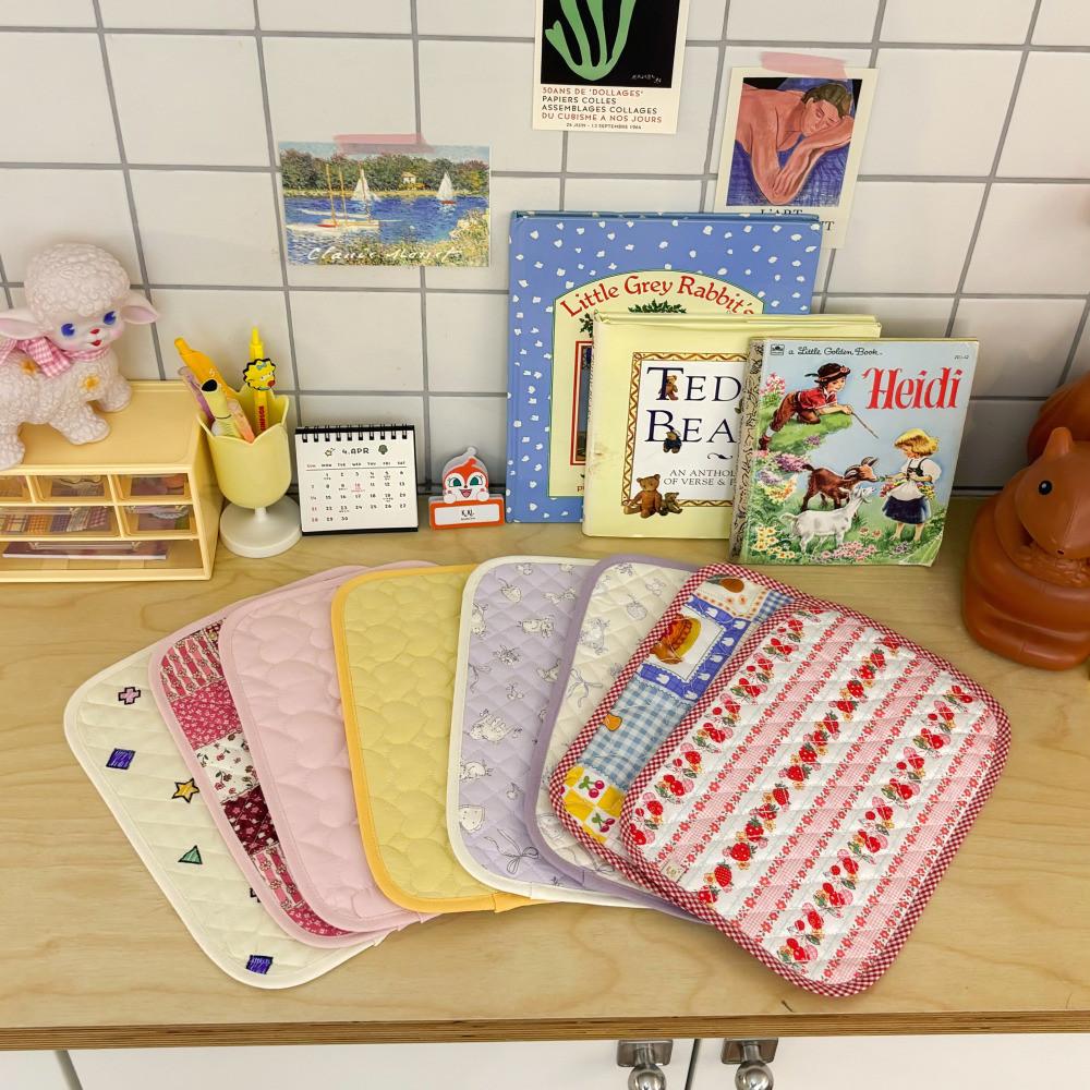 필기도구 소음방지 패브릭 데스크 책상 테이블매트 모음