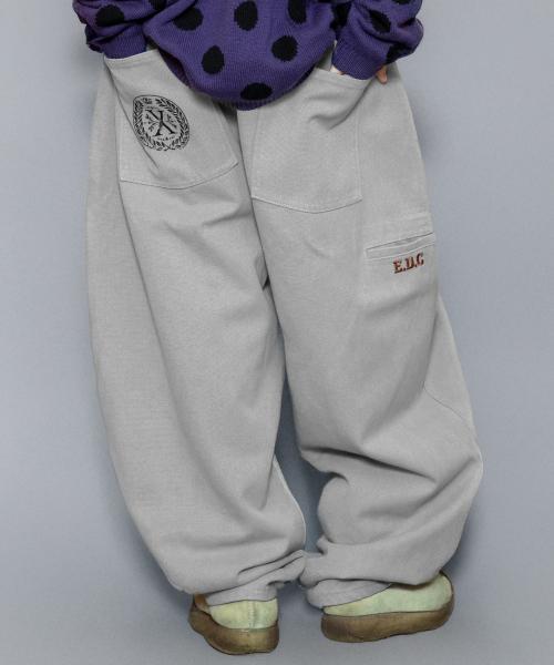 XP310 사운드 벌룬 캔버스 코튼 팬츠 (LIGHT GRAY)