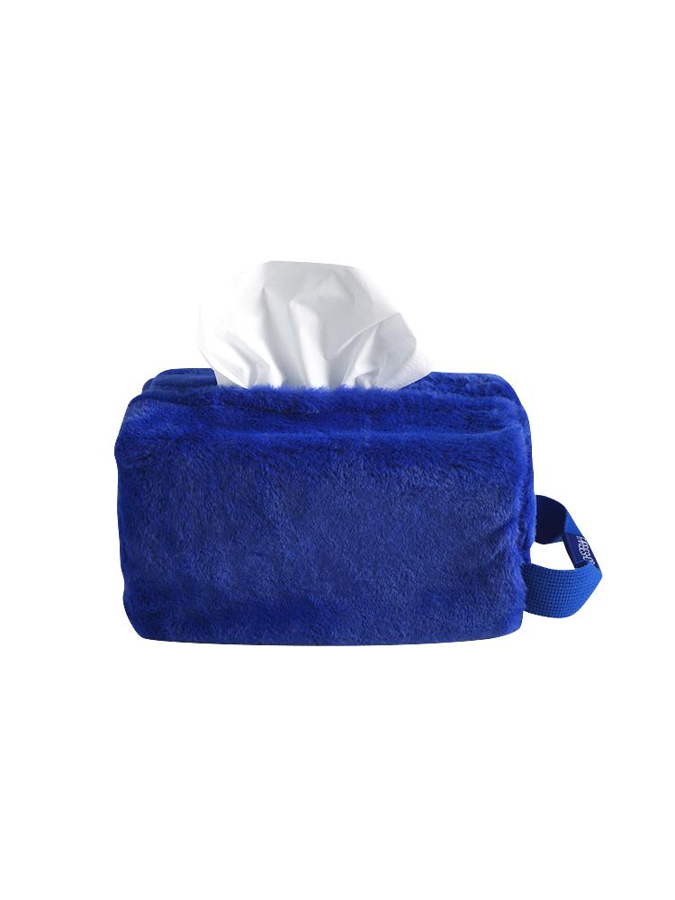 TISSUEBOX COVER WITH HANDLE BLUE