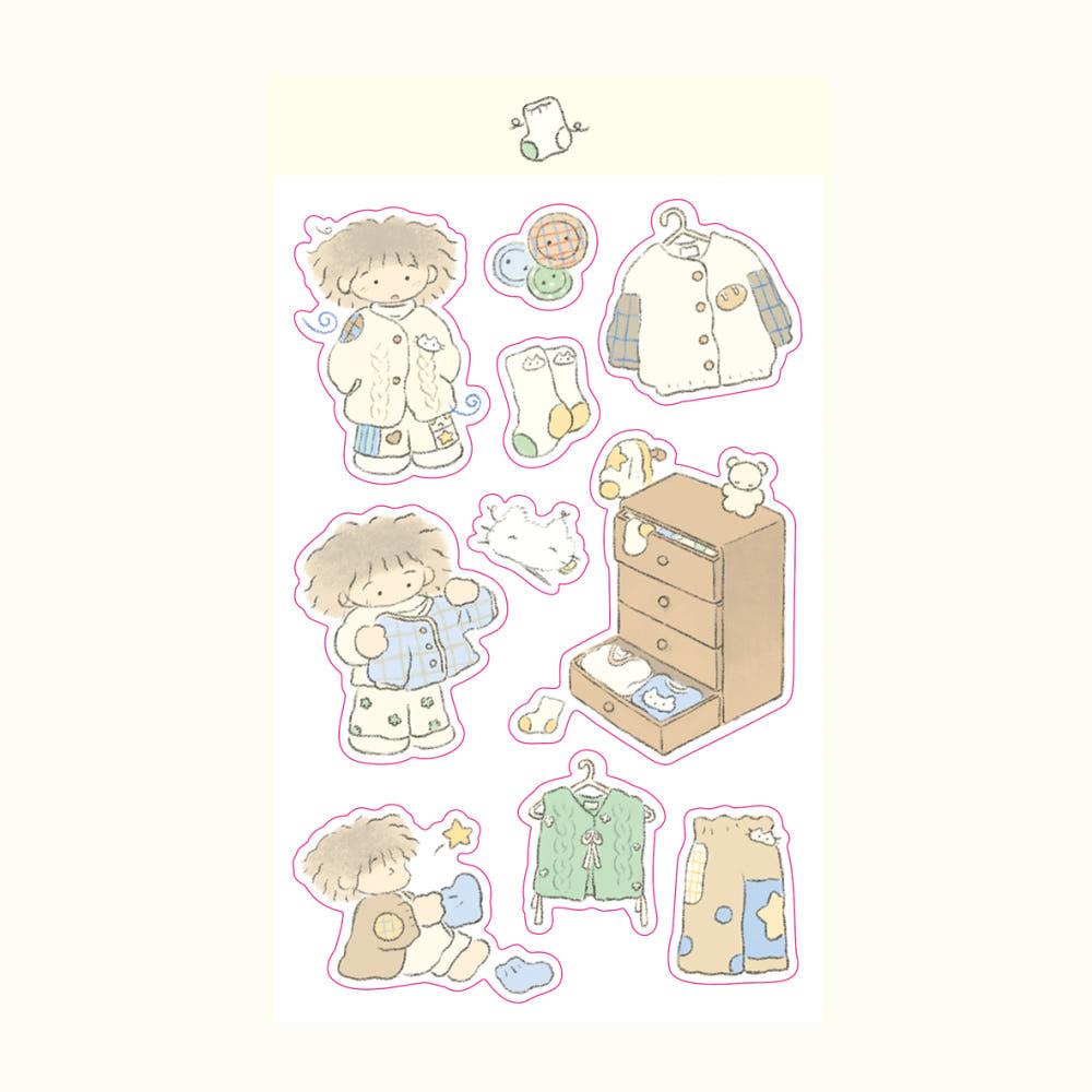 [하미네] 니트의 시간 스티커