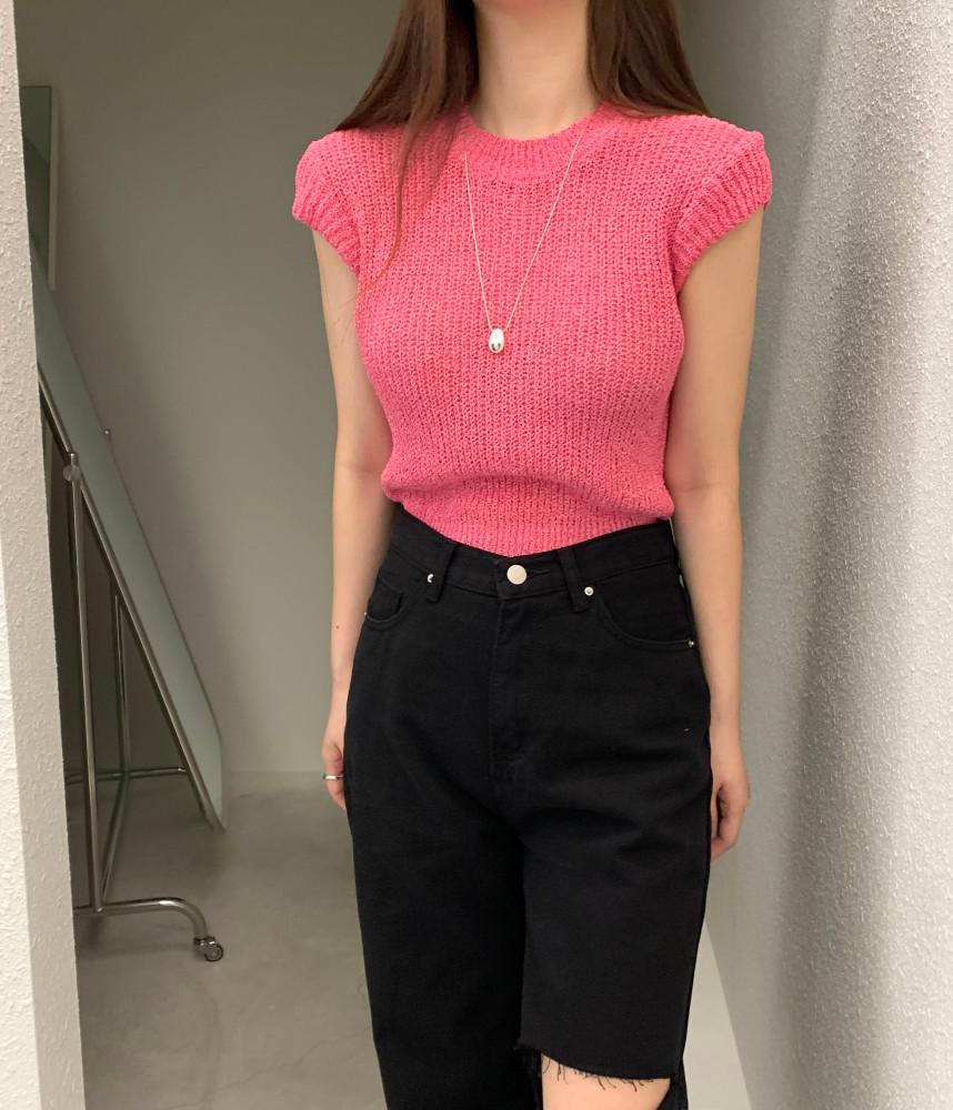 [무료배송] 기획 썸머 캡소매 보카시 니트 (7컬러)