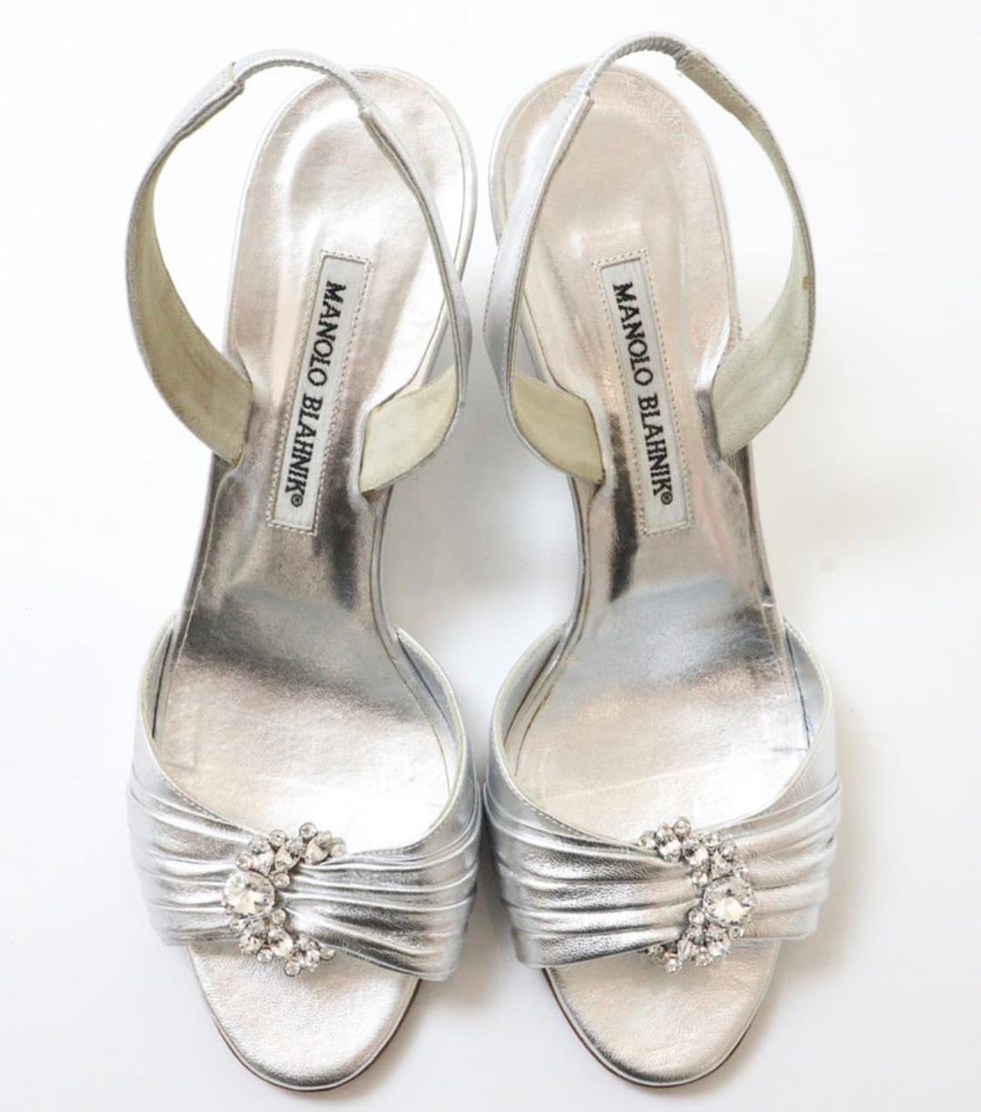 MANOLO BLAHNIK SILVER HEELS | 후루츠패밀리