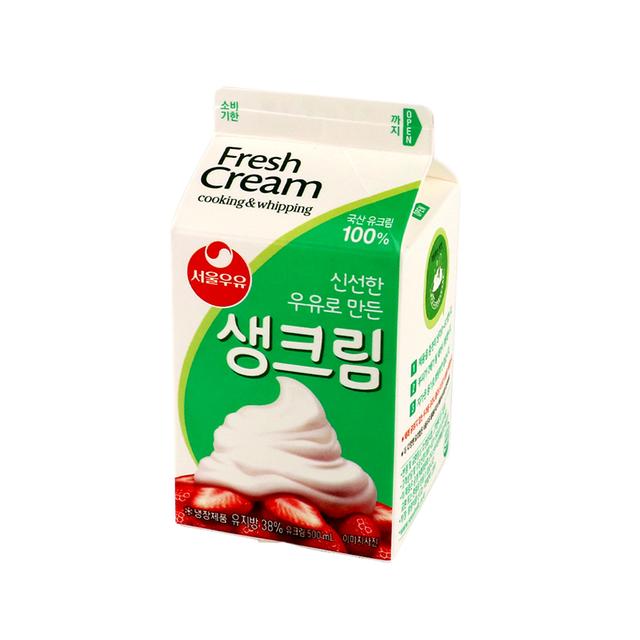서울우유 생크림 500ml 서울생크림 무가당 동물성 (유통기한 24.1.22) (아이스박스무료)