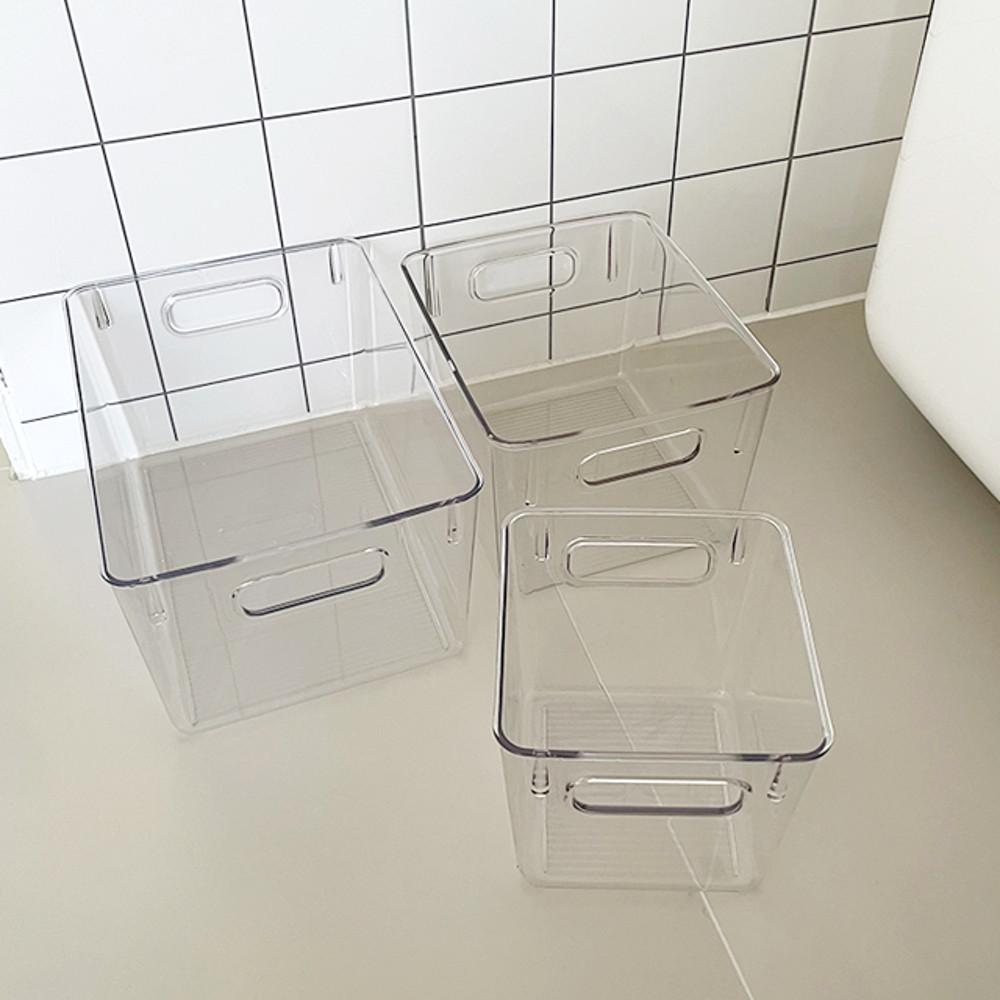 팬트리정리함 냉장고정리 공간활용 수납 바스켓 투명 T타입