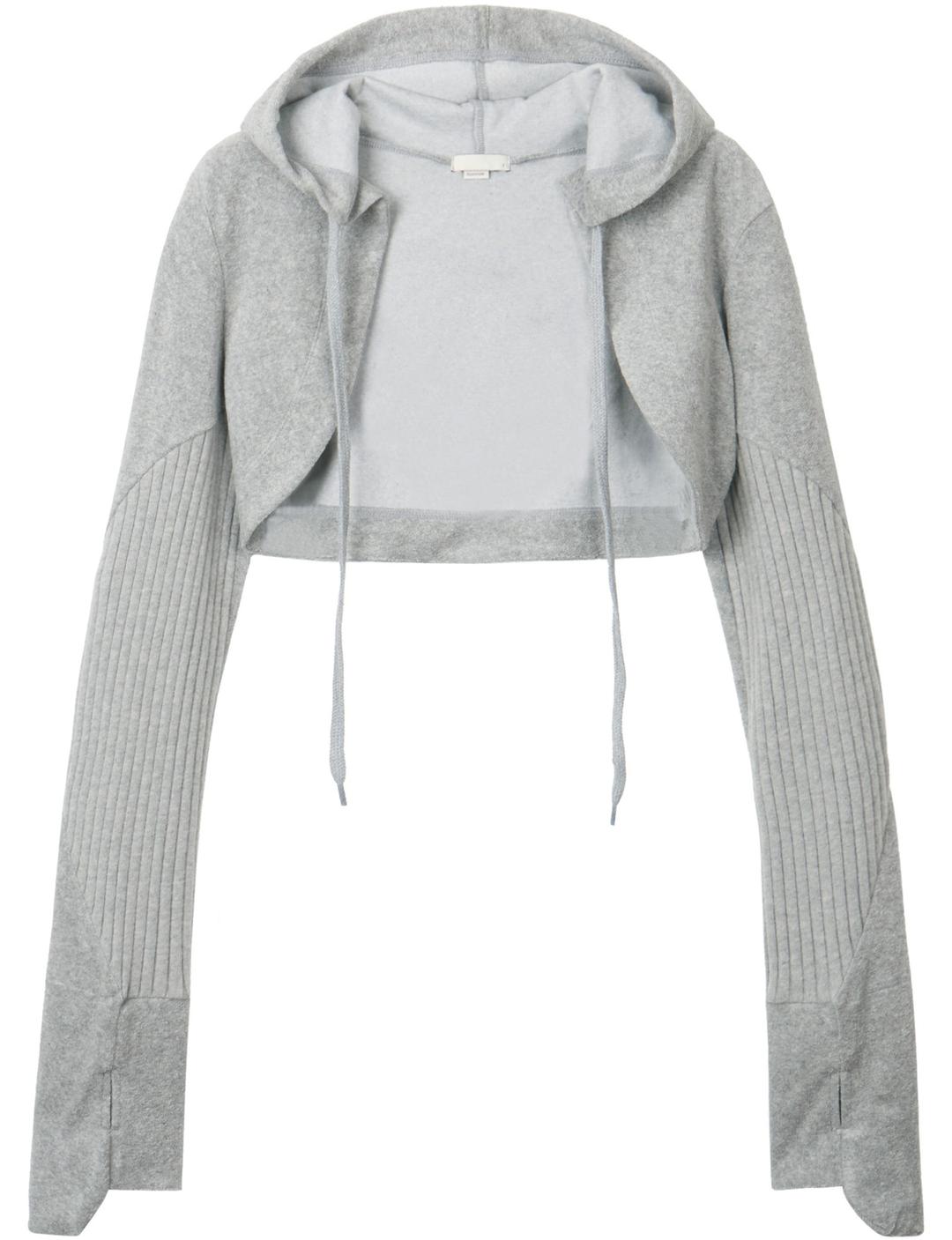 Glove hoodie bolero (Gray)