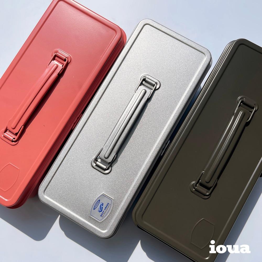 도요스틸 컬러 다용도 정리함 중형 핸들 철제 캠핑 멀티 툴박스 데스크테리어 3color