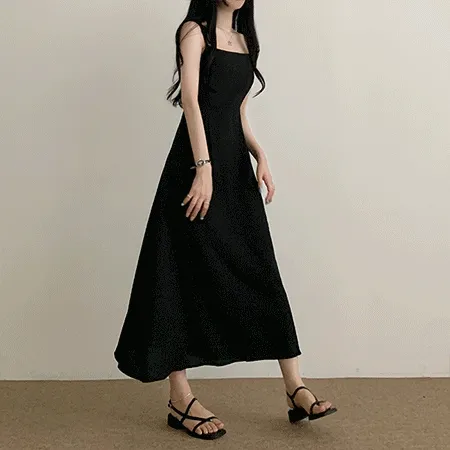 [어깨끈조절] 뷔스티에 롱원피스