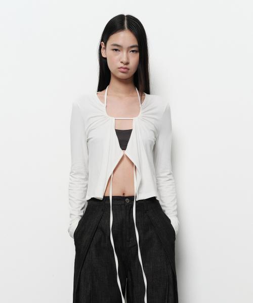 STRING WRAP TOP (ivory)