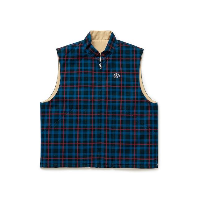 SOL Reversible Checked Vest (BLUE)