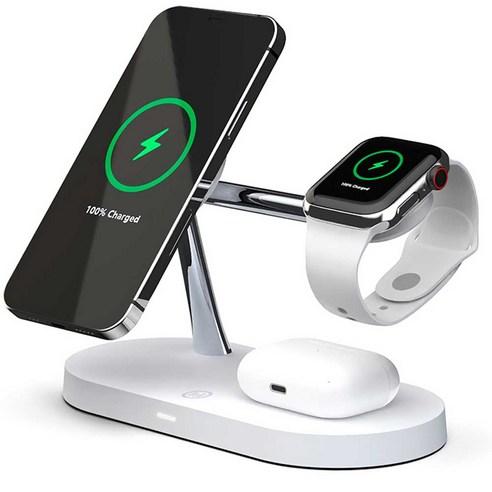 만렙 3in1 + 1 애플워치 아이폰 맥세이프 무선충전기 거치대 - 휴대폰/액세서리 | 쿠팡