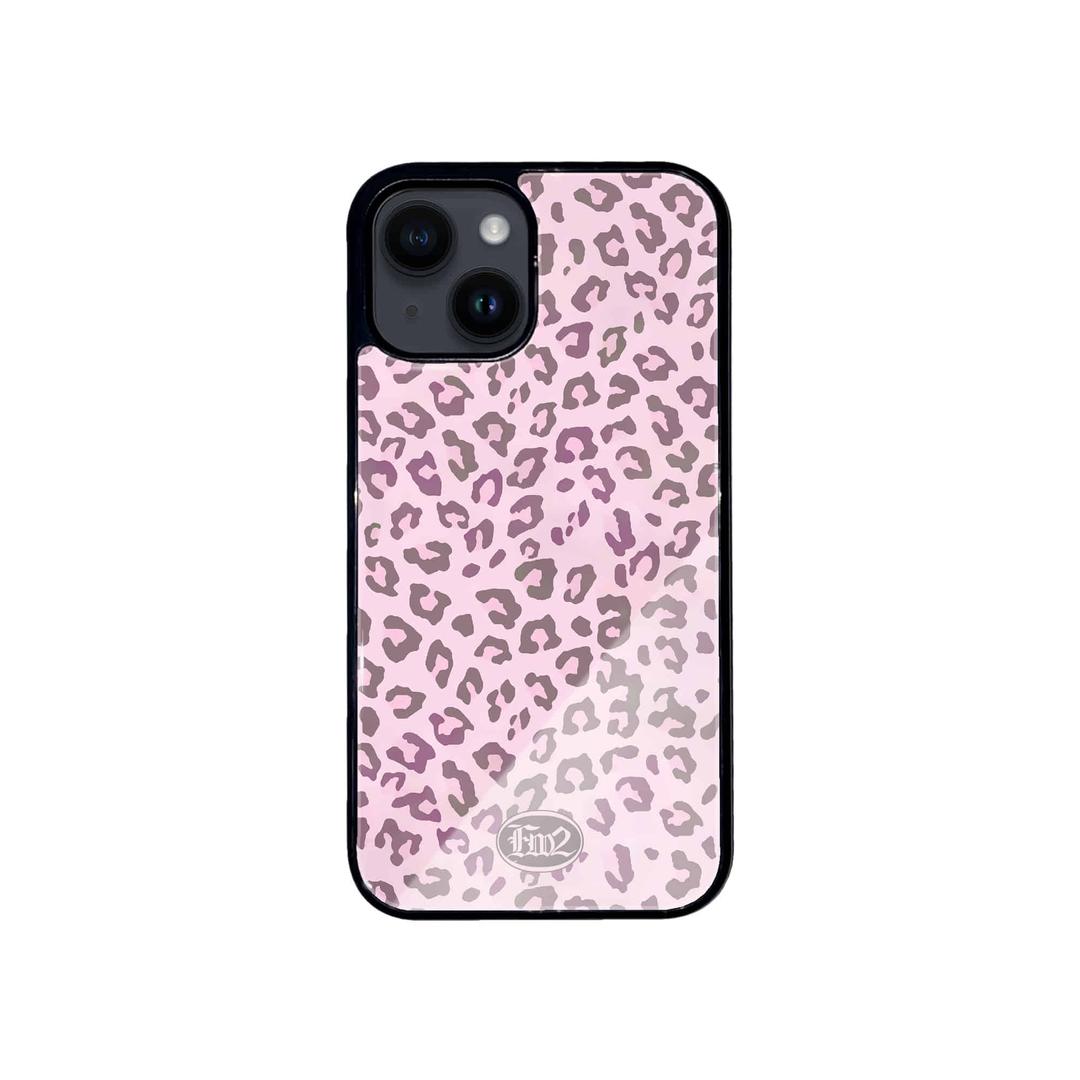 [맥세이프]Leopard 글라스 범퍼 케이스 Pink