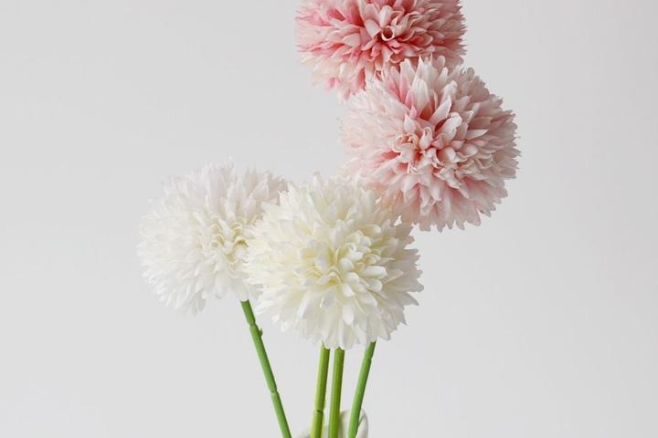 폼폼 국화 조화 퐁퐁 2color