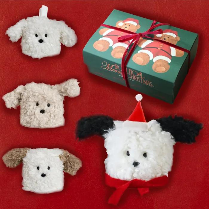 크리스마스 쪼꼬미 꼬질이 강아지 티슈 케이스 두루마리 휴지 집들이