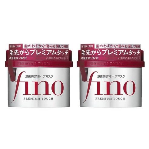 Fino 프리미엄 터치 침투 미용액 헤어 마스크, 230g, 2개 - 스킨 | 쿠팡
