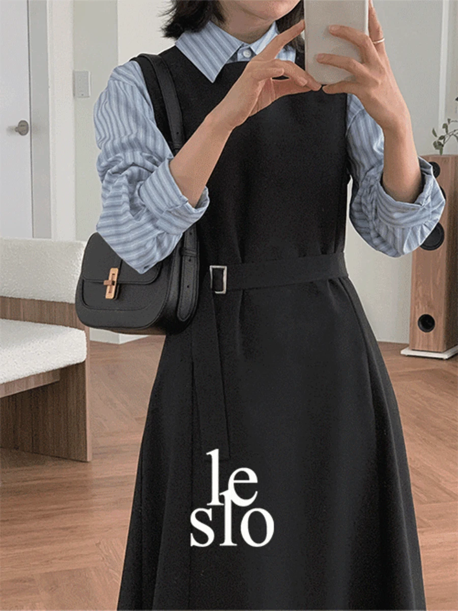 [겨울버전추가][하객룩1등🥇][숏/롱][6천장돌파][MADE]웰든 벨트 나시 뷔스티에 원피스[2color]