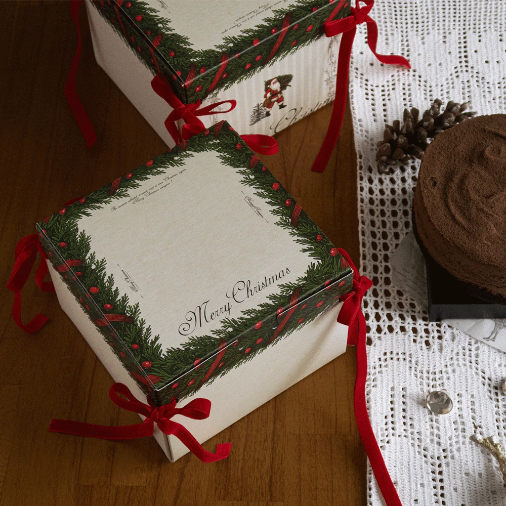 CB19 리스레터링 리본 미니케익 상자