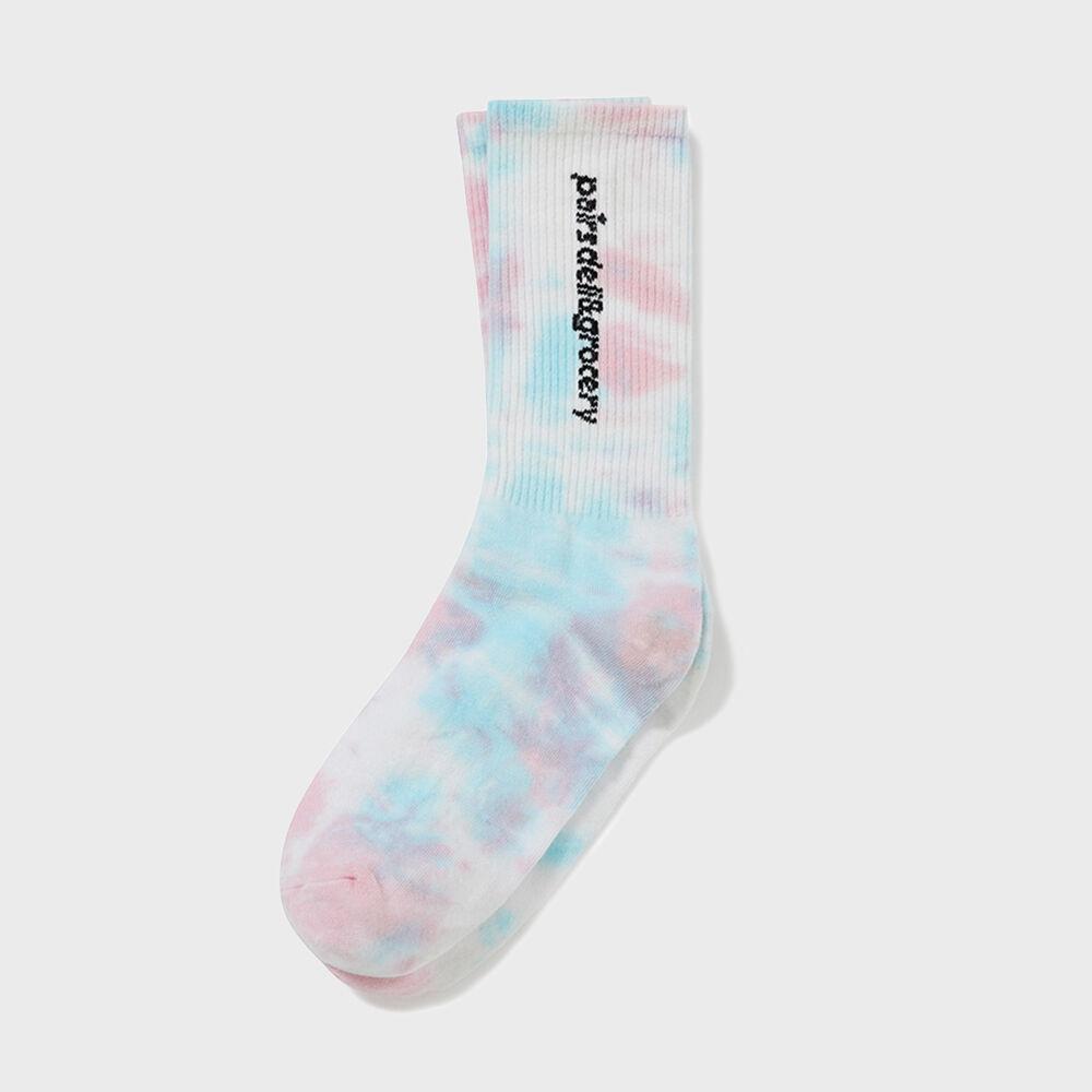 Summer Tie-Dye Socks Sky Blue