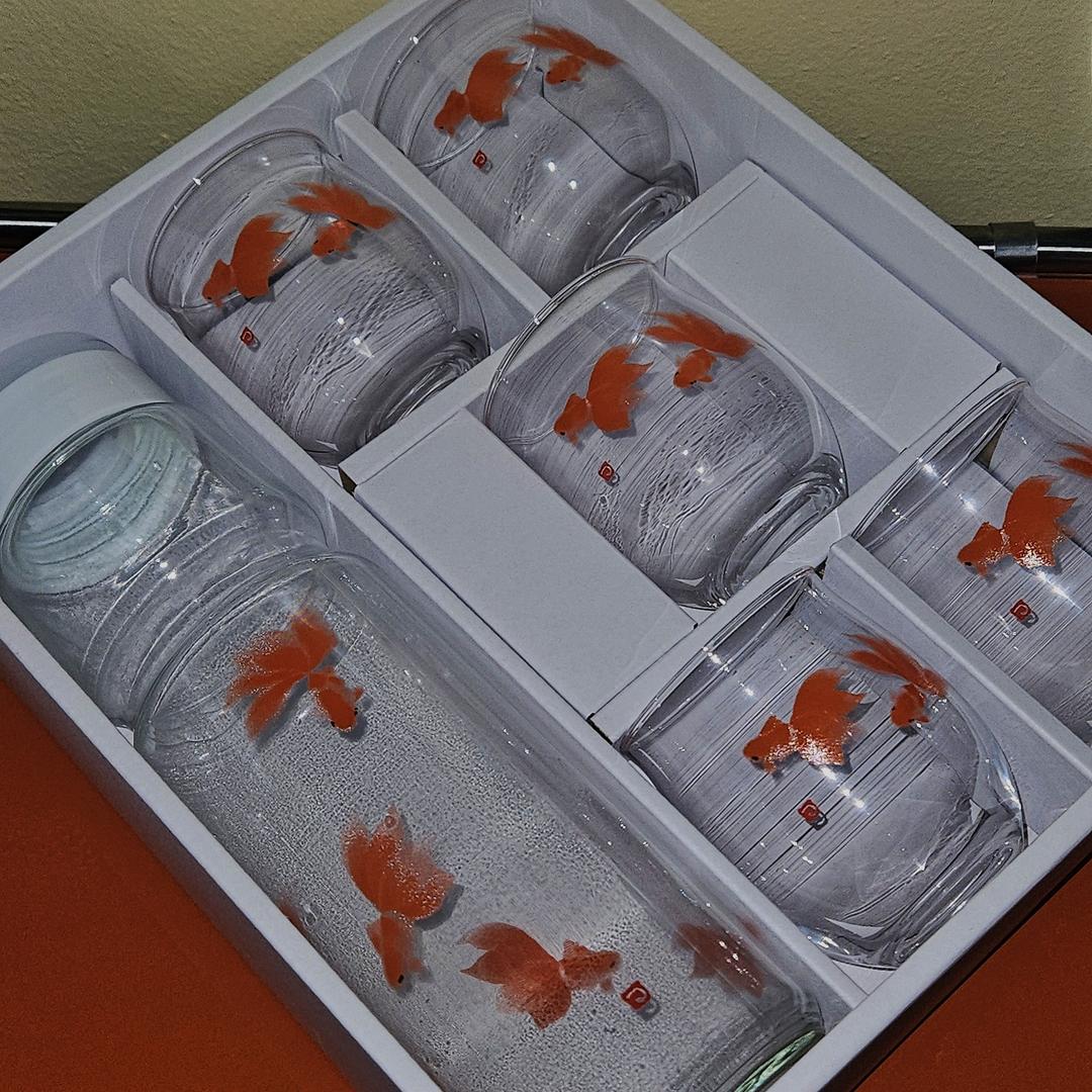 카타오카 츠루타로 금붕어 보틀 5p 세트