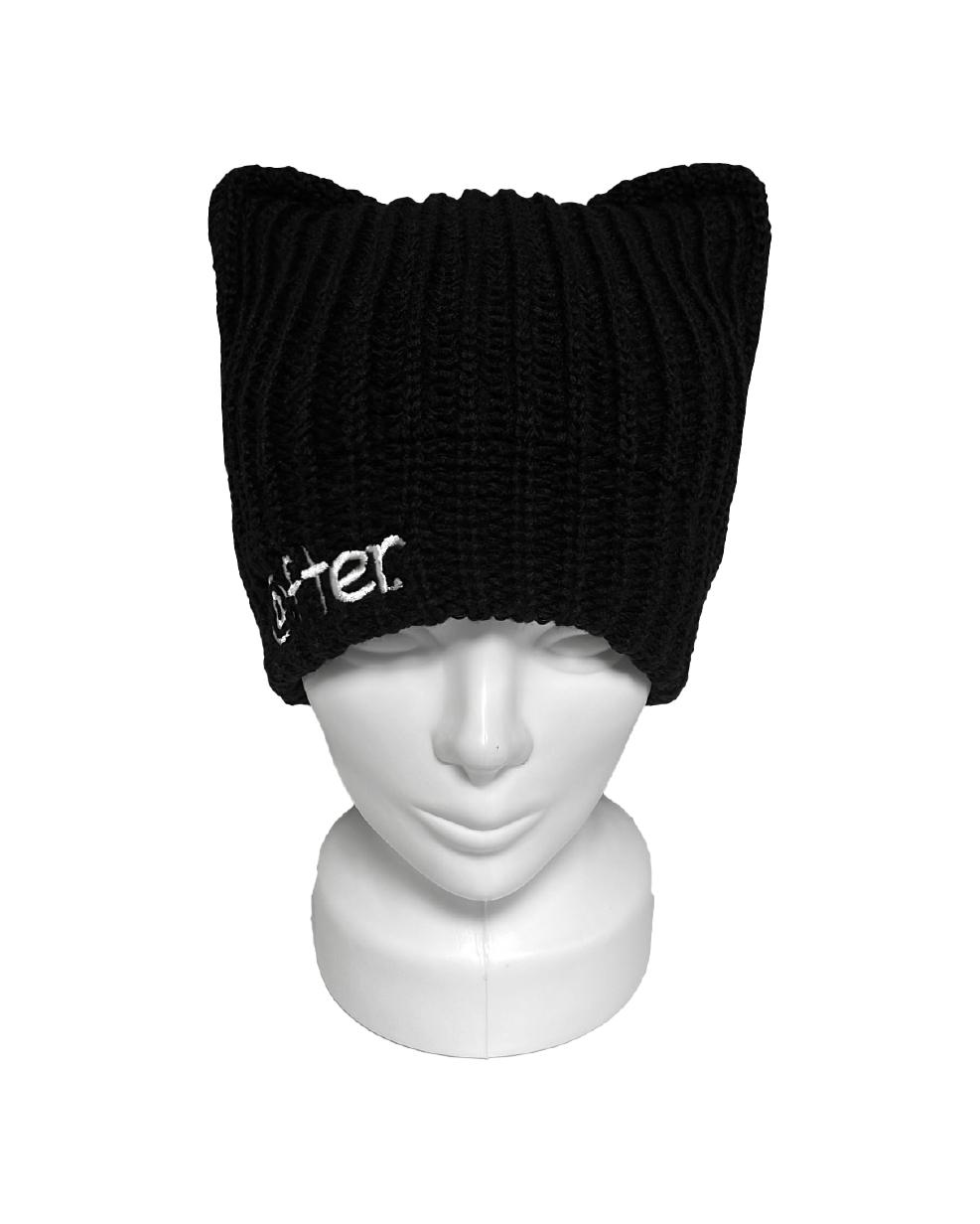 AFTER CAT EAR BEANIE (BLACK)
