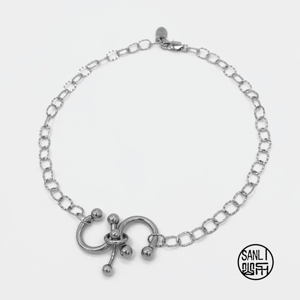 Mix piercing choker/necklace