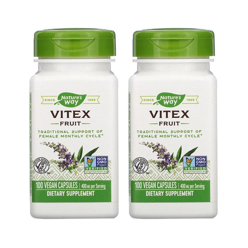 [ 2통 기획] 네이쳐스 웨이 바이텍스 과일 400mg 베지 캡슐 100개입 [원산지:미국산(네이처웨이)]