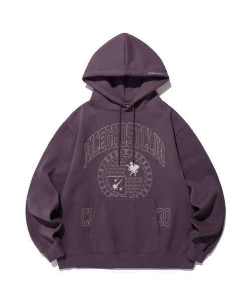 EMBLEM CREST HOODIE_PURPLE(NG2DFUM427A)