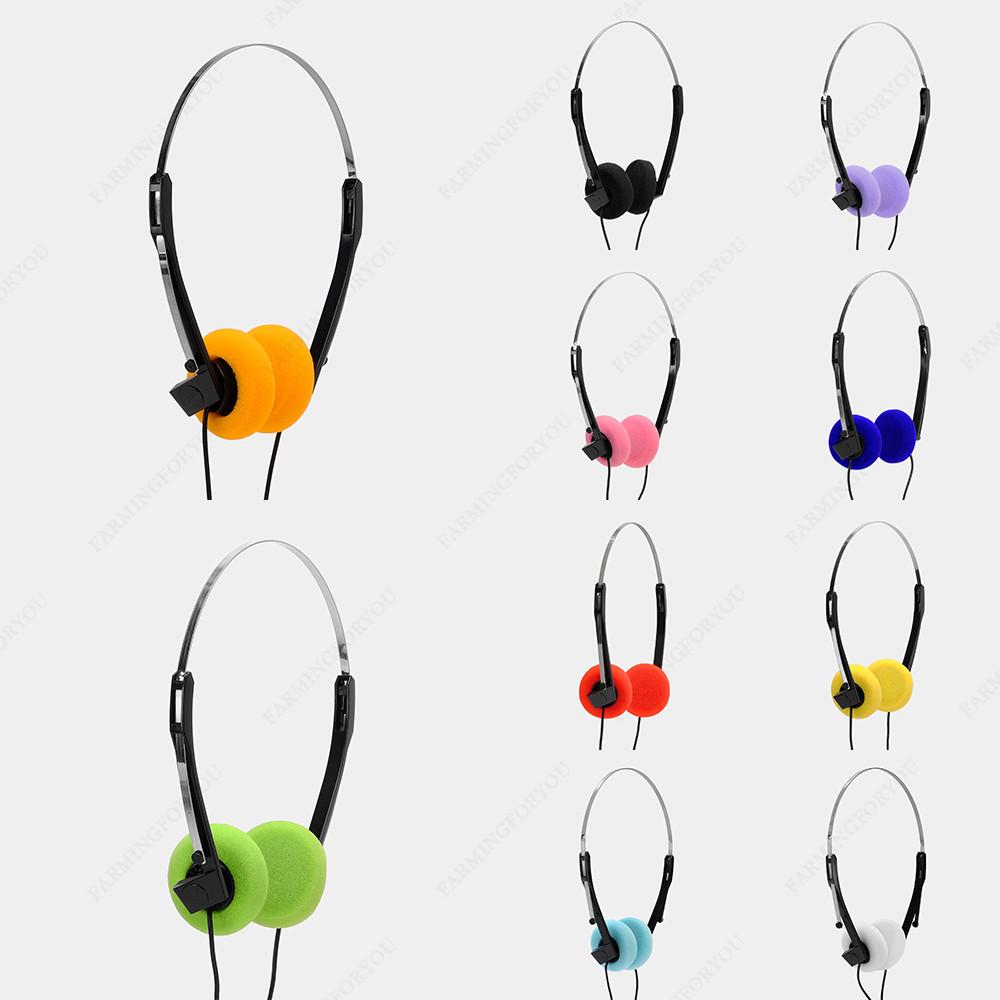 Retro 레트로 폼 온이어 빈티지 헤드셋 헤드폰 이어폰 컬러 이어쿠션