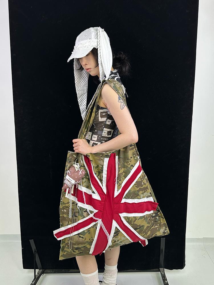 Ttsunami Union Jack Spliced Shoulder Bag