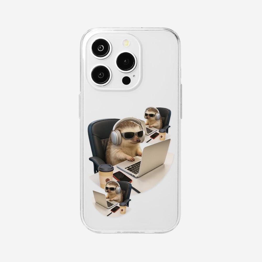 (젤리) Work Dochi 일 도치 투명 젤리 케이스