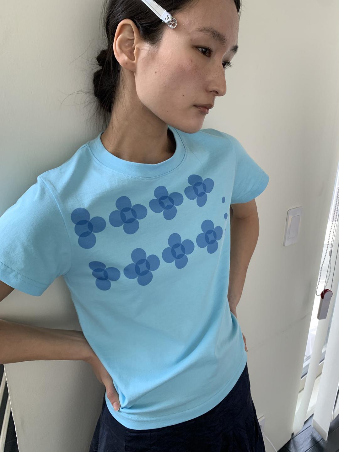 cloud dot t-shirt_ blue (4/13 출고예정)