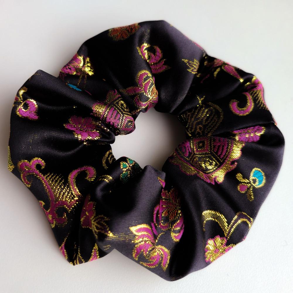 검은정원 한복 헤어 스크런치 곱창밴드 곱창머리끈 헤어슈슈 외국인선물