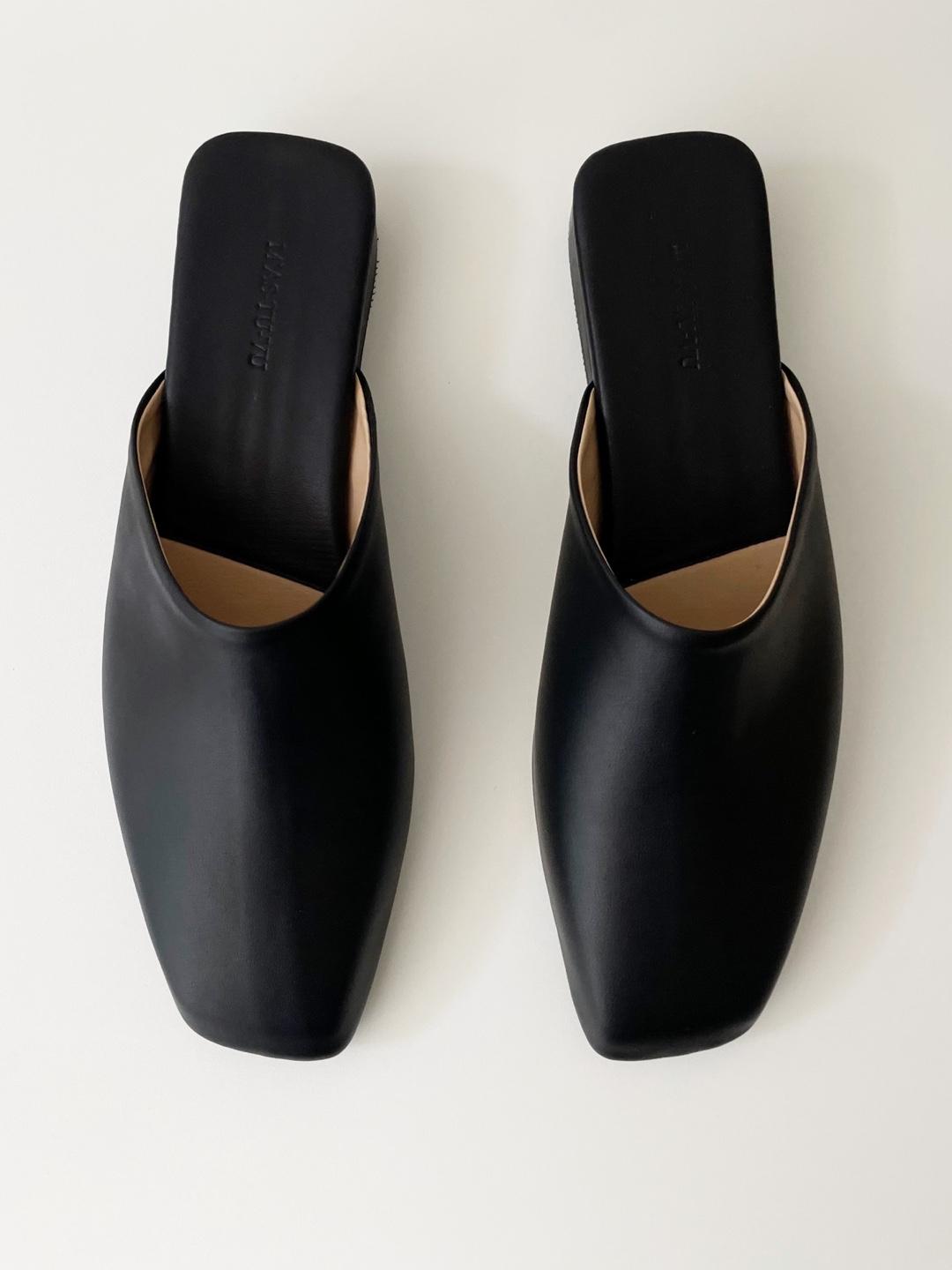 Square toe mules(2cm/4cm)