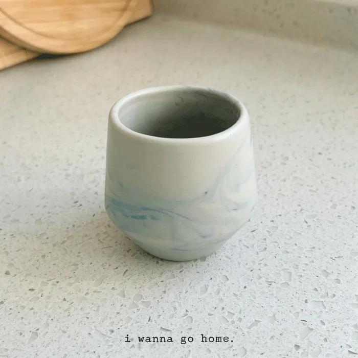 Old fashioned cup (Marble blue)