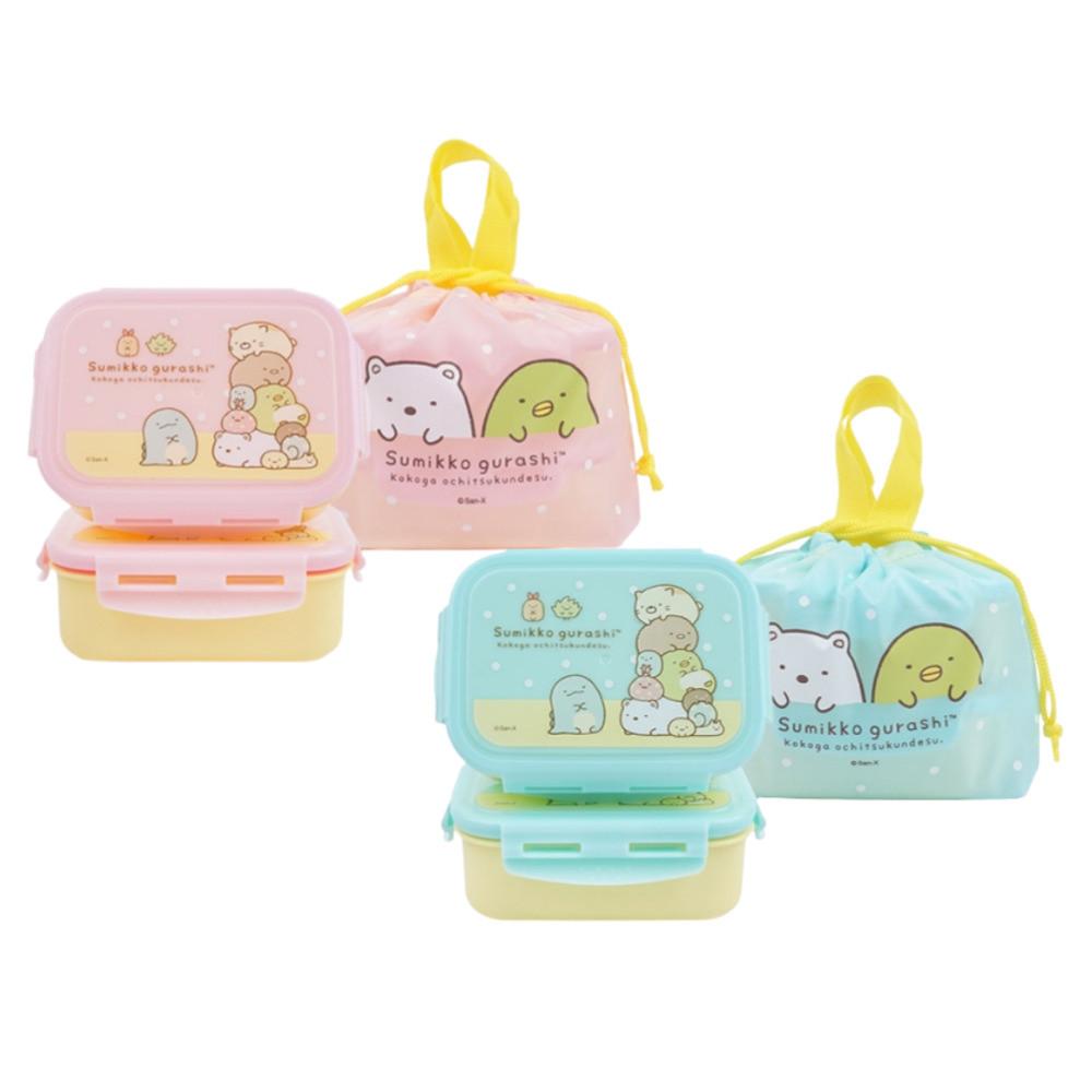 스밋코구라시 도시락통 캐릭터 도시락 주머니 세트