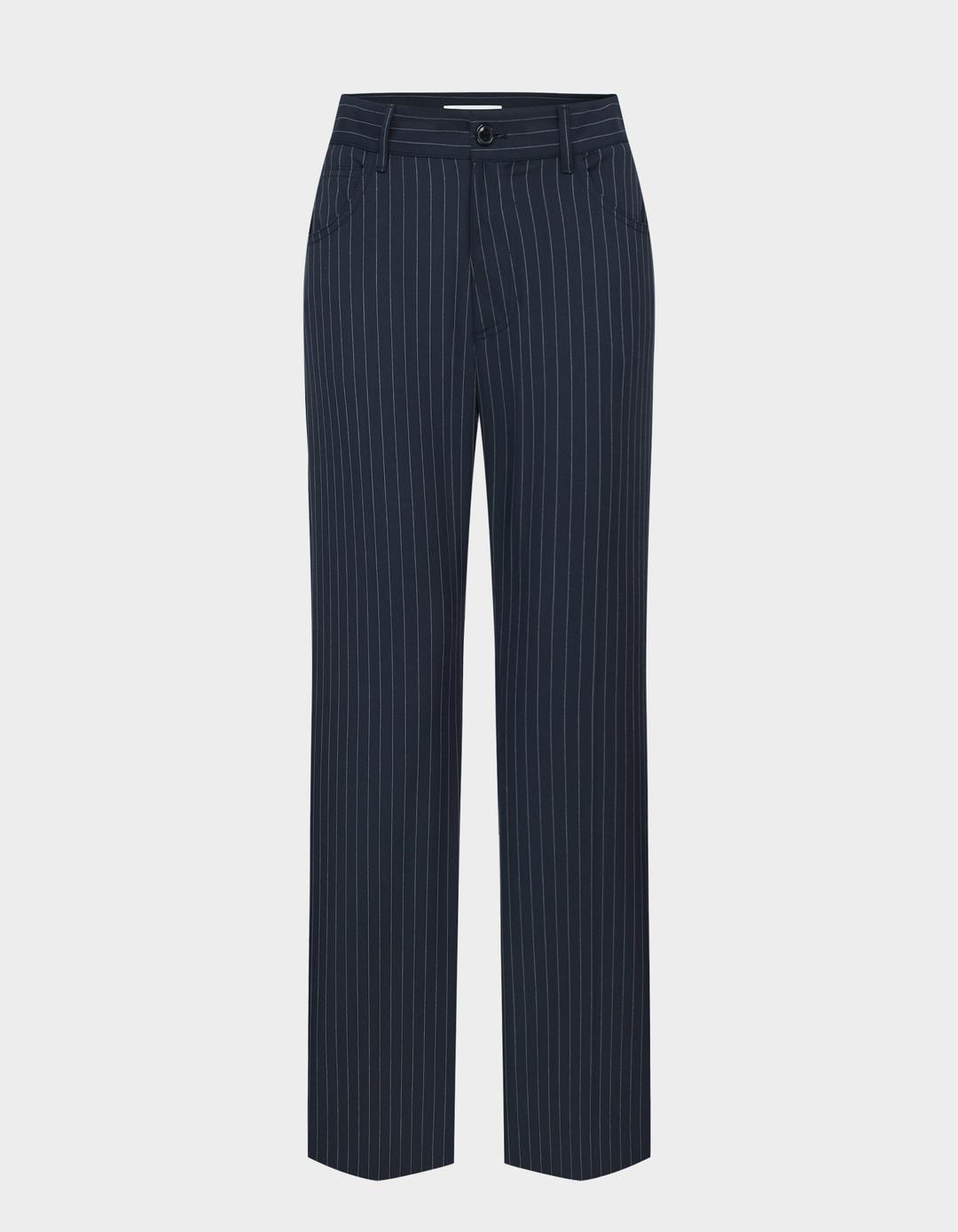 [B-GRADE 30%] New 90s Pinstripe Slacks (Deep NAVY)