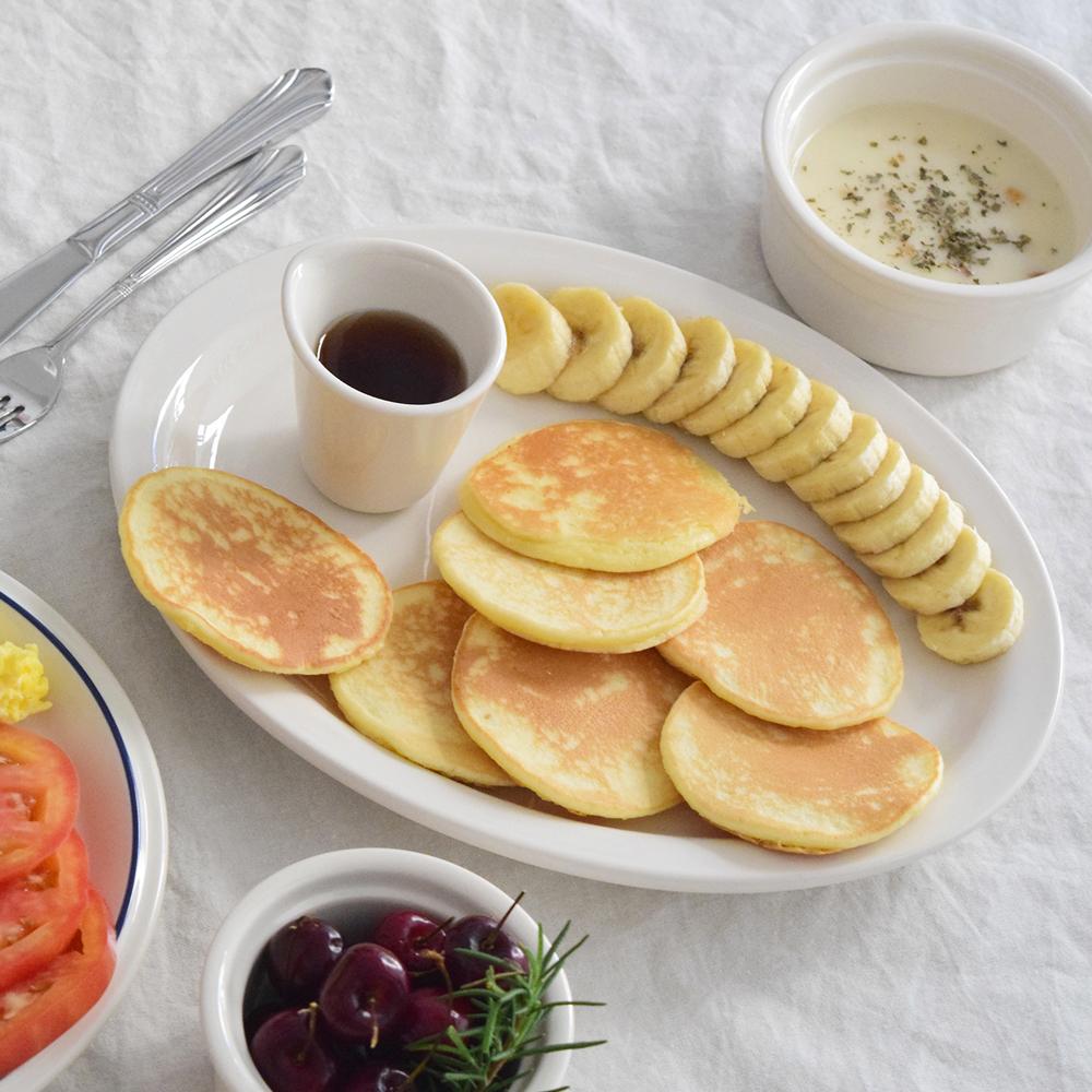 시라쿠스 오벌 플레이트 타원형 브런치 카페 접시