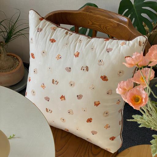 퍼피 브라운 쿠션 방석 커버(맞춤가능)