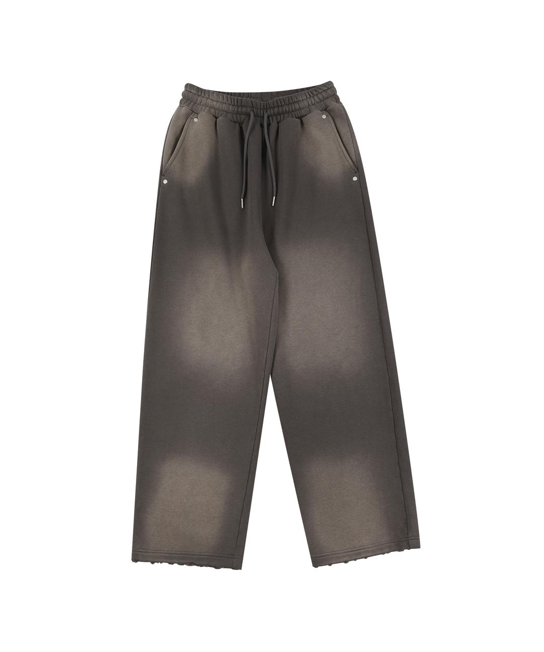 DIRTY WASHING STUD WIDE SWEATPANTS [CHARCOAL]